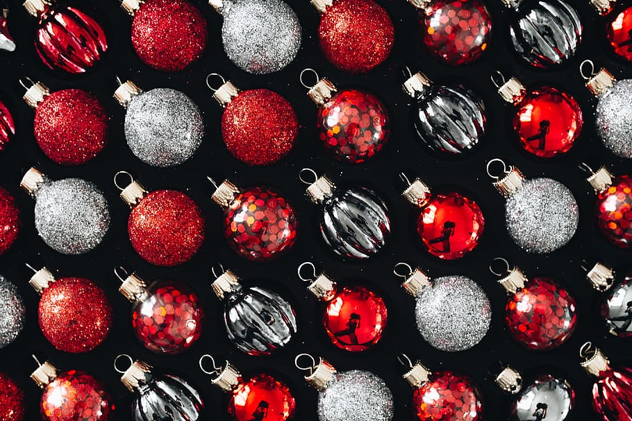 decoraciones de navidad de borgoña, moderno, vacaciones, decoración, elegante, rojo, navidad, bolas, adornos, borgoña