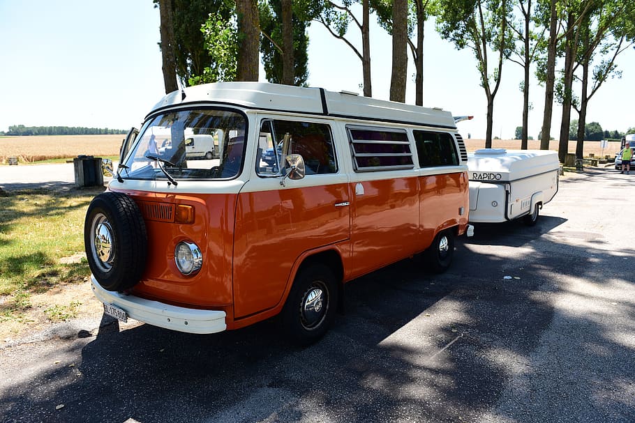 vw bus, 70 years, camper, bulli, folding caravan, oldtimer, van, classic, retro, travel