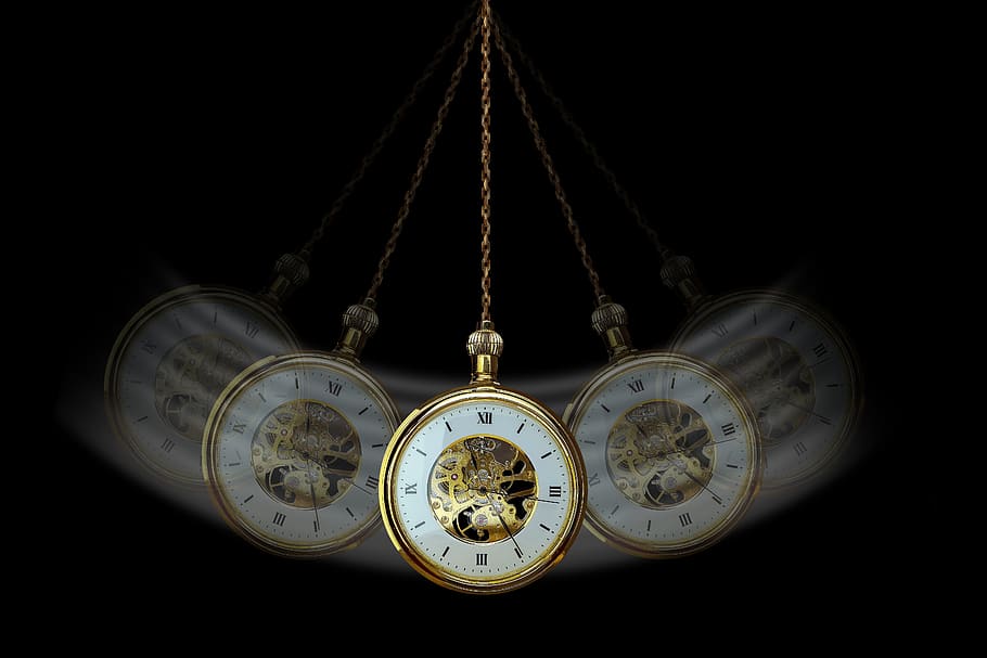 hypnosis, clock, pocket watch, pendulum, commute, swing, hypnotize, psychology, trance, suggestion