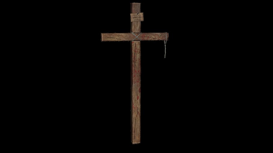 cross, wooden, religion, transparent, png, belief, spirituality, cross shape, wood - material, crucifix