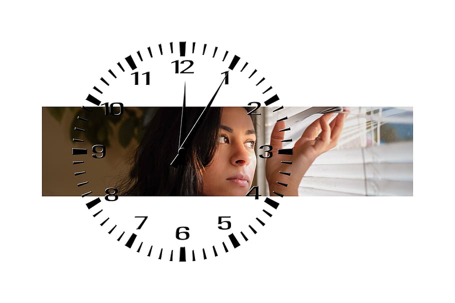 woman, wait, clock, time, alone, view, ausschau, patience, delay, too late