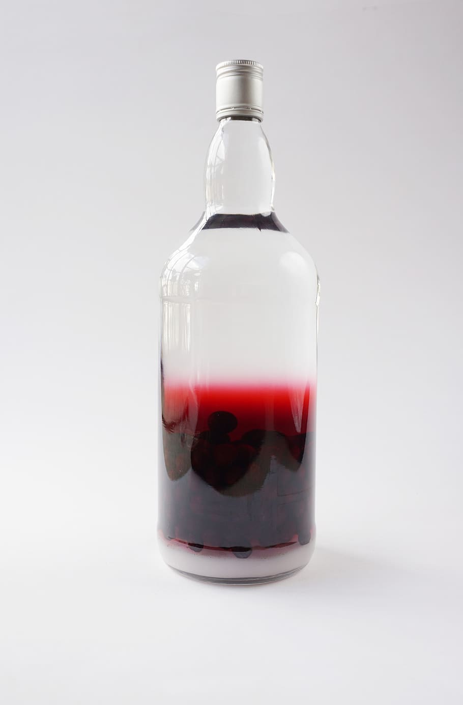 Sloe, Berry, gin, botol, jelas, menanamkan, alkohol, putih, merah, cairan