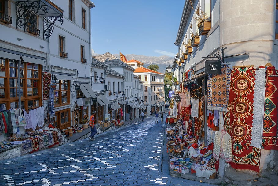 gjirokastër, albania, ciudad, arquitectura, unesco, historia, europa, viajes, al aire libre, torre