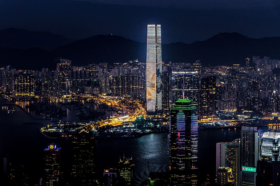 hong kong, ciudad, edificio, arquitectura, el rascacielos, moderno, viajes, torre, alto, negocios