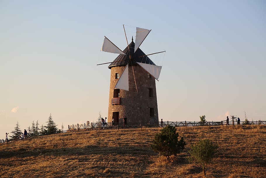 windmill, mill, wind, rural, agriculture, travel, renewable energy, fuel and power generation, alternative energy, wind turbine