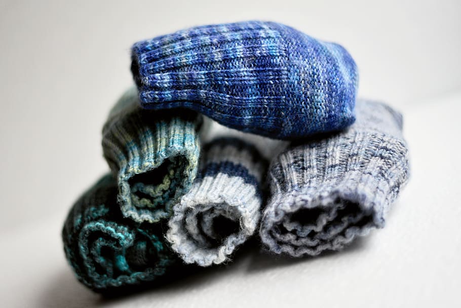 socks, wool, knit, yarn, hobby, warm, clothing, hand labor, handmade, knitwear