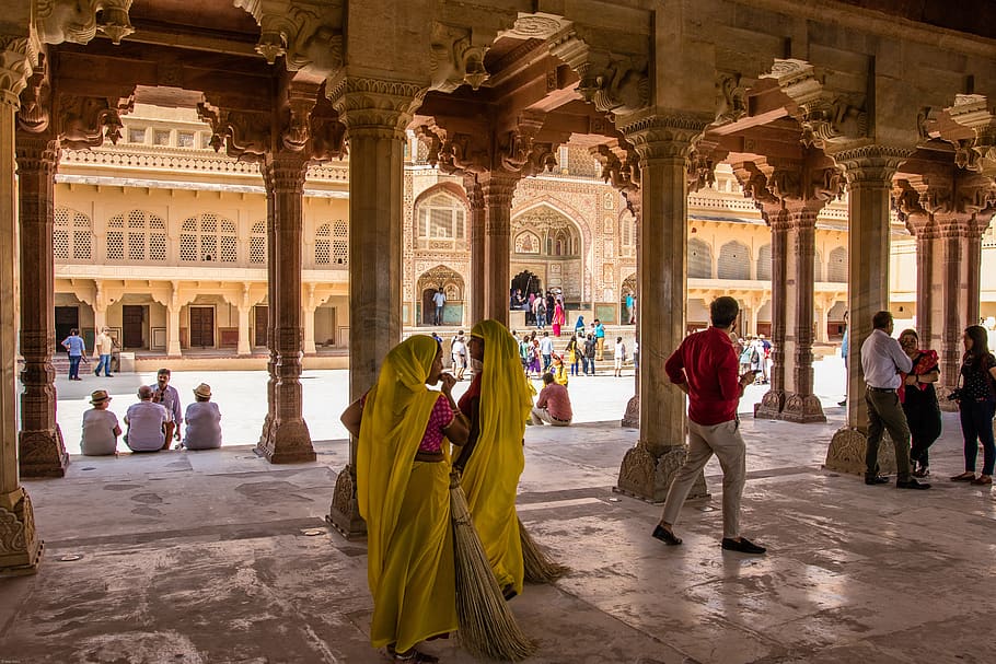 India, Jaipur, Fuerte Amber, fortaleza, antiguo, arquitectura, viajes, antigüedad, edificio histórico, lugares de interés
