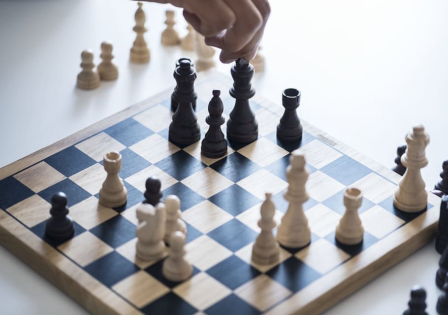 estratégia de negócios, desafio, xadrez, competição, decisão, inglês, europeu, jogo, alemão, mãos