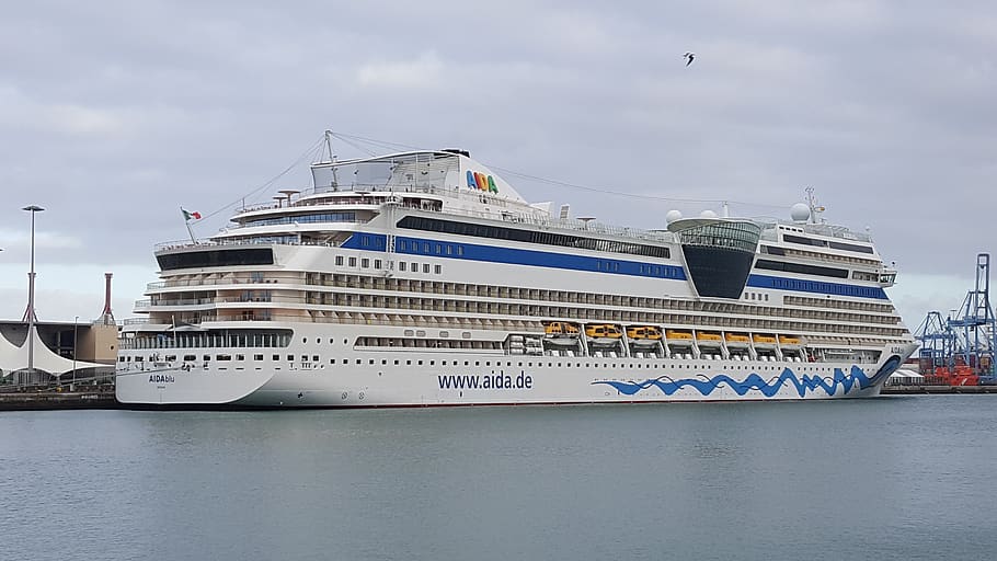 cruise ship, cruise, ship, aida, aidablu, vacations, holiday cruise, ship travel, passenger ship, las palmas de gran canaria