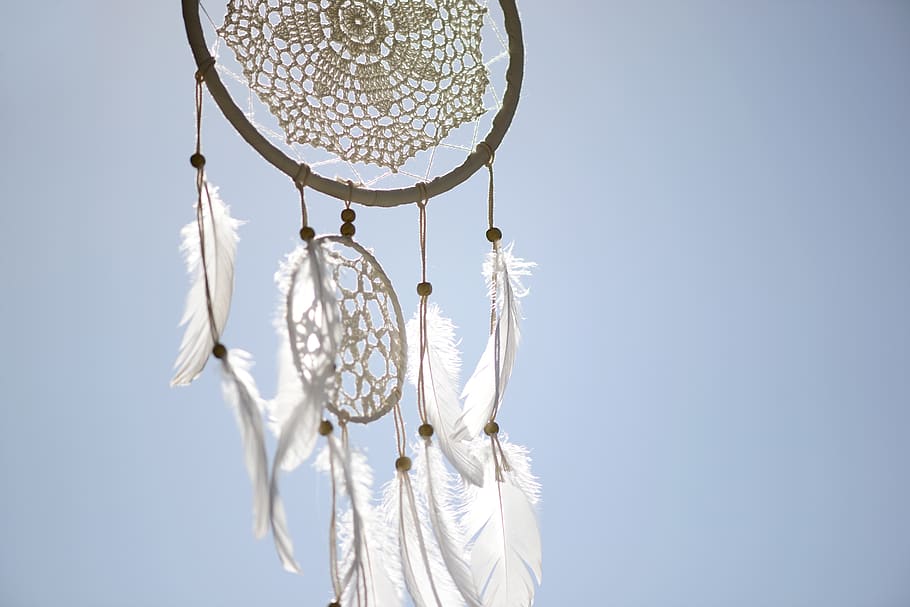 dream catcher, spiritual, indian, feather, spirituality, dream, jewellery, spring jewelry, beads, hipster