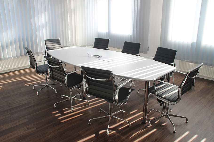 mesa de reuniones de negocios, negocios, marketing, reunión, oficina, mesa, silla, asiento, muebles, interior