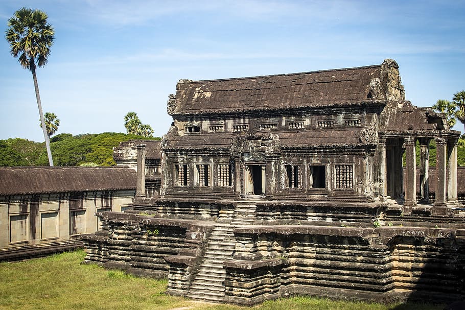 cambodia, ankgor wat, angkor, siem reap, temple, ruin, antiquity, temple complex, temple city, architecture