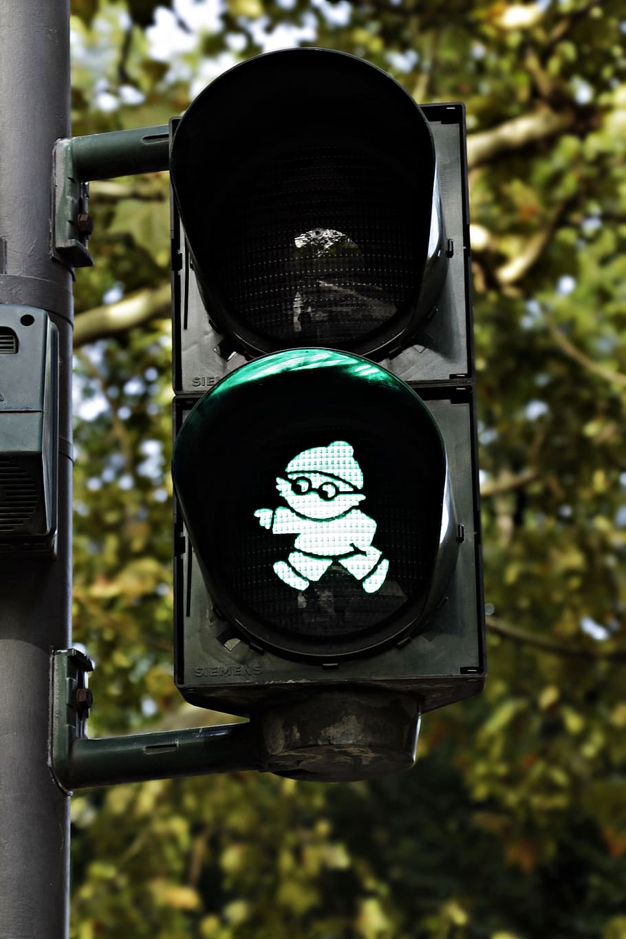 semáforos, mainzelmännchen, verde, señal de tráfico, carretera, señal de luz, ir, peatonal, hombrecito verde, cruz