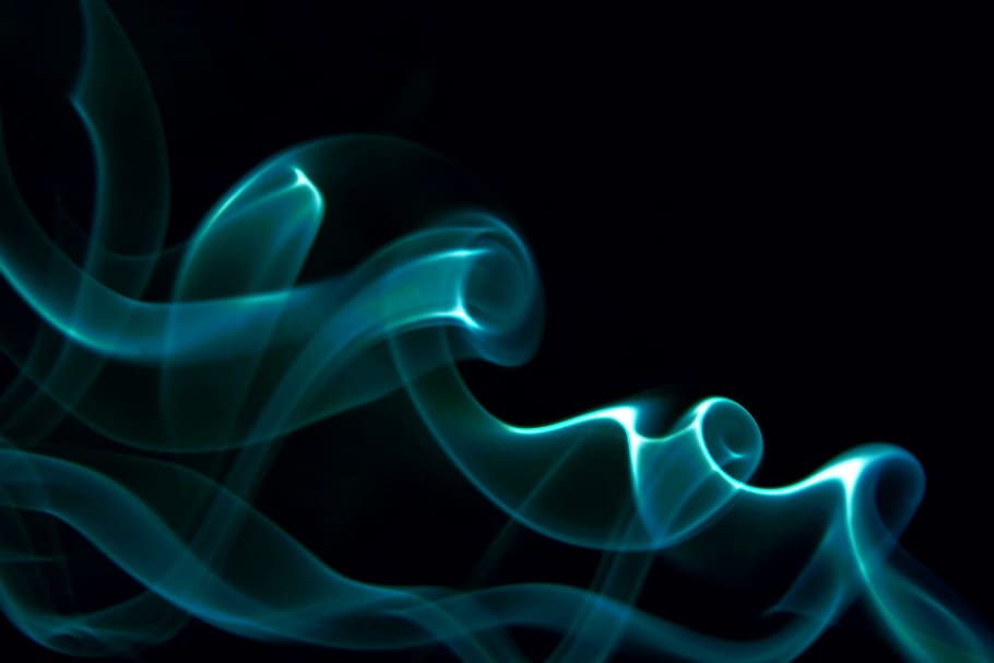 resumen, aroma, azul, negro, aromaterapia, fondo, color, olor, humo, humo - estructura física