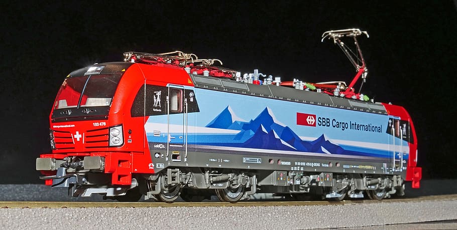 railway, model train, electric locomotive, modern, br193, br 193, model, siemens, vectron, sbb cargo international