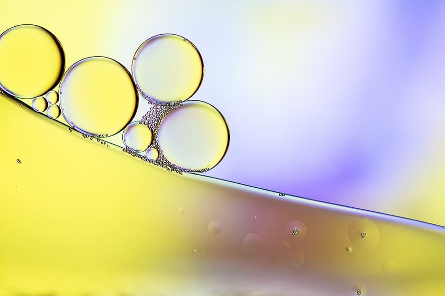 oil in water, oil, water, abstract, macro, close up, texture, cells, circle, background