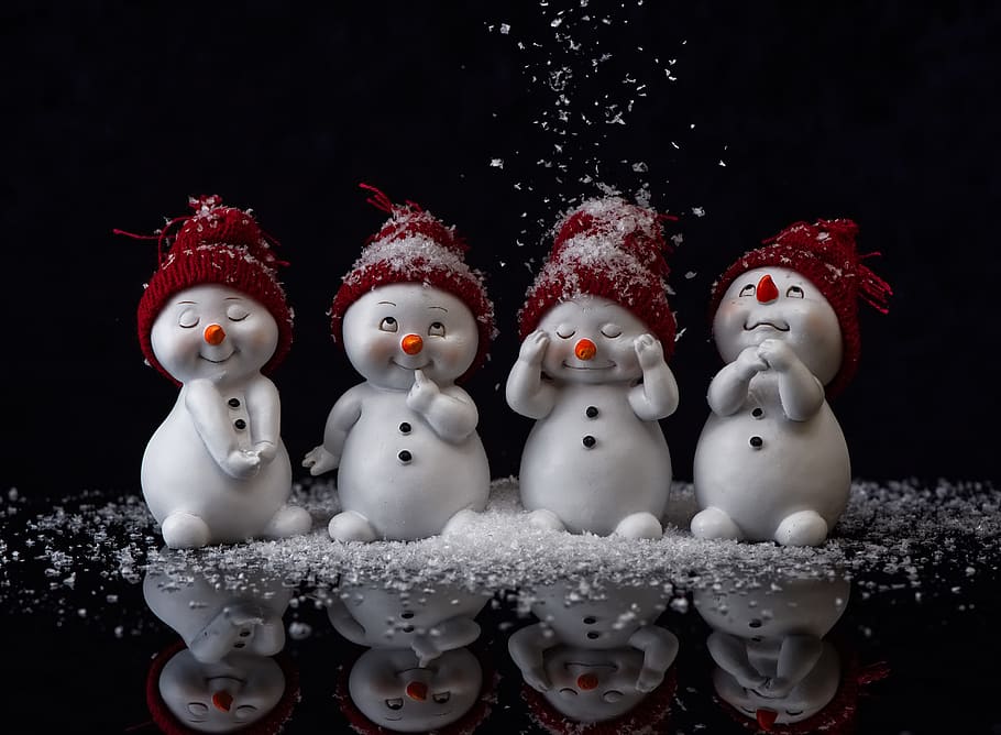 muñeco de nieve, figura, lindo, invierno, invernal, nieve, decoración, navidad, tiempo de navidad, divertido