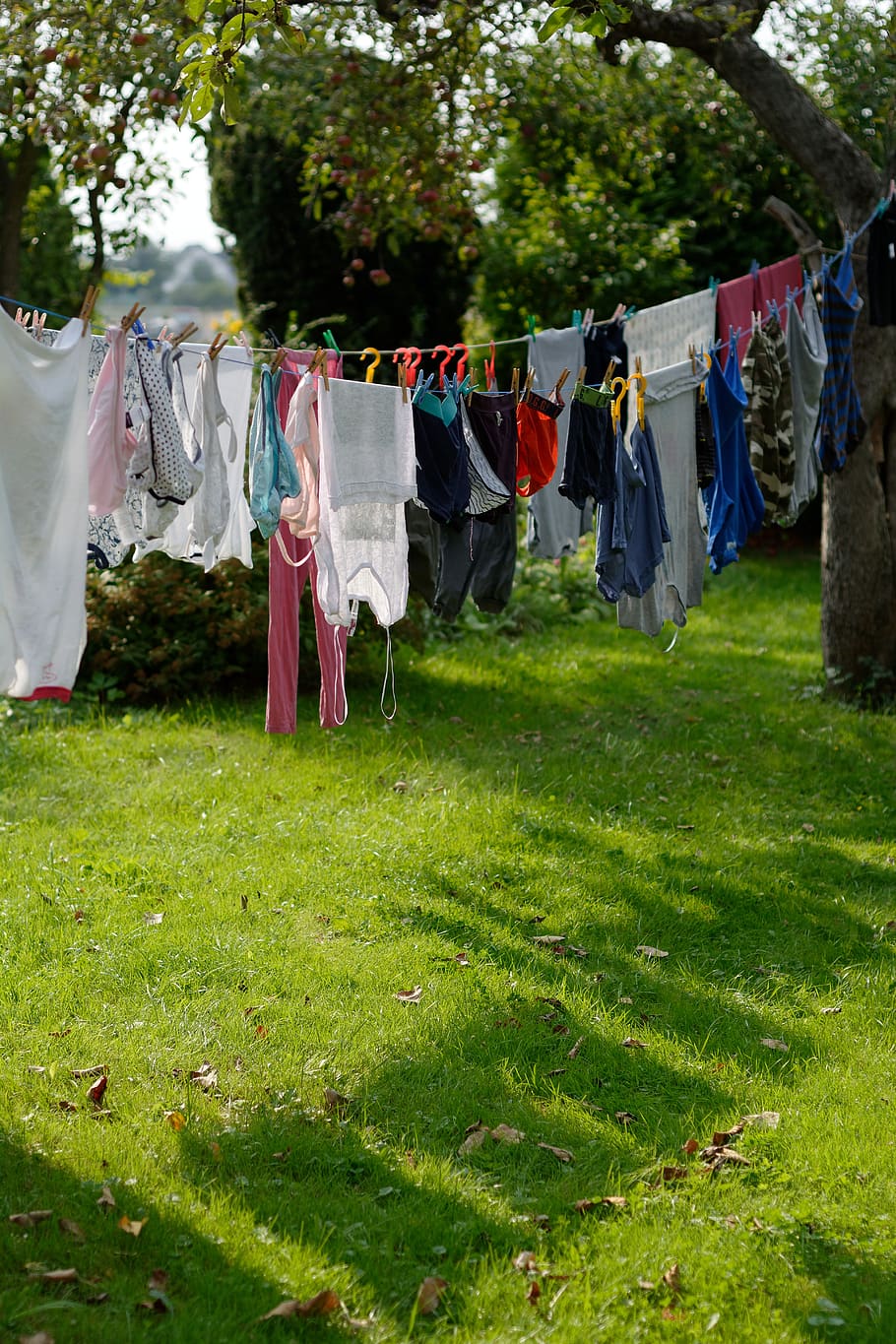 wash, dry, hang, drying, string, shadow, shadows, hanging, clothing, laundry