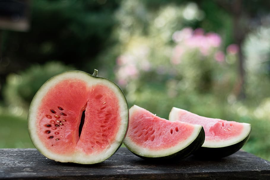 watermelon, watermelons, slices of watermelon, fruit, red, juicy, collections, wellbeing, healthy eating, freshness