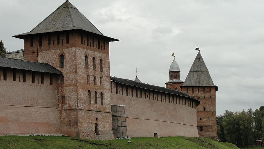 fortaleza, novgorod, rússia, viagem, história, showplace, antiguidade, arquitetura, estrutura construída, exterior do edifício