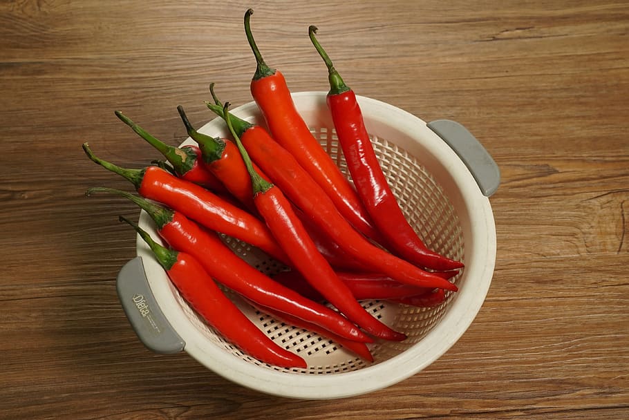 ed chilies, spicy, hot, asian ingredient, red, vegetable, food and drink, food, table, chili pepper