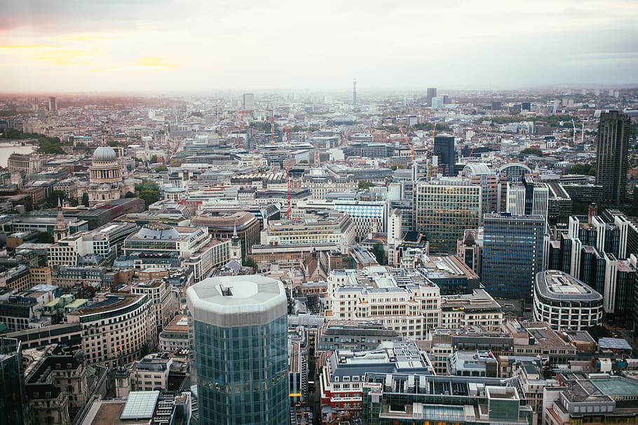 aerial, downtown london, Architecture, Capital, Cityscape, Construction, Crane, England, Europe, London