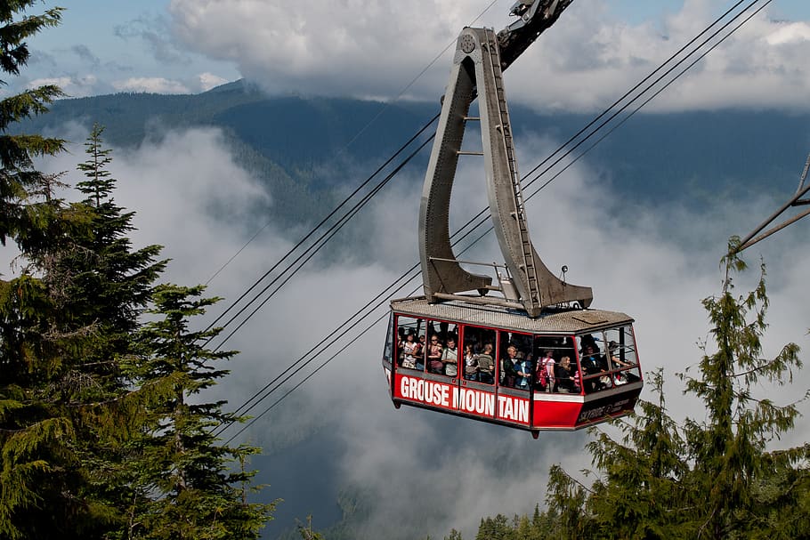 bc, british columbia, cable car, canada, canadaclouds, gondola, grouse grind, grouse mountain, grouse mountain skyride, hike