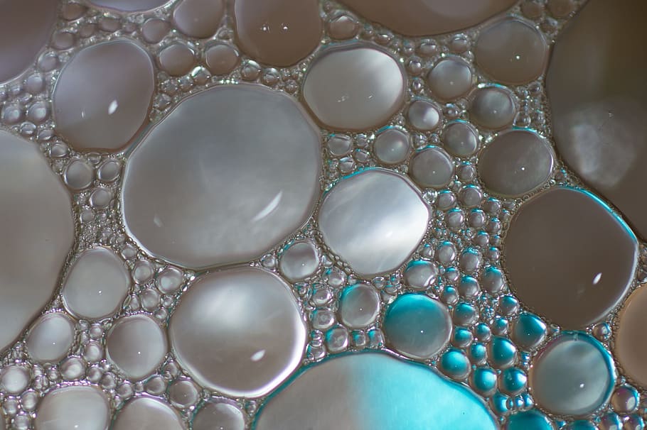 water, oil, drop, texture, design, nature, formation, circle, round, silicon