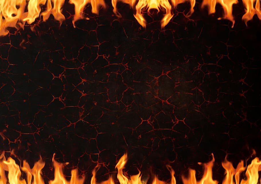 fogo, lava, fundo, queimaduras, chama, rocha, metal, rocha dura, imagem de fundo, cartão de felicitações