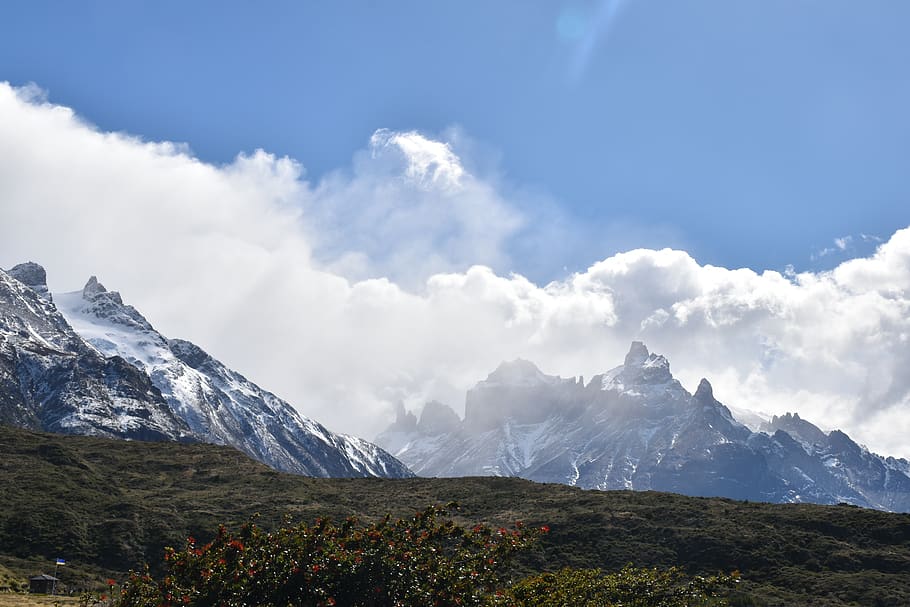 patagonia, torres del paine, national park, mountains, mountain, landscape, chile, nature, mountain panorama, south america