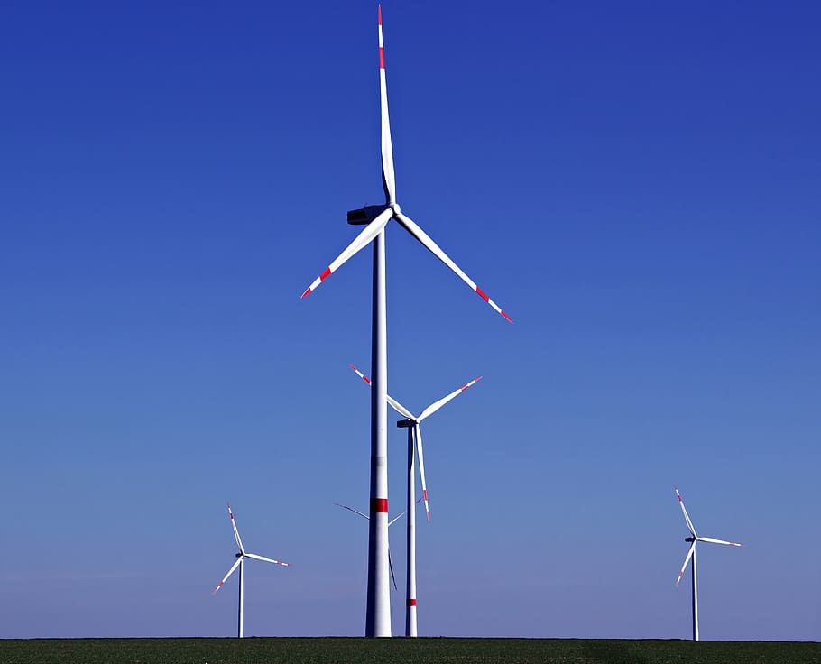 wind power, wind energy, windräder, sky, energy, landscape, current, wind turbine, power generation, environmental technology