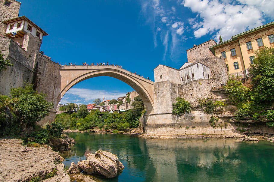 bosnia, mostar, herzegovina, europe, travel, landmark, history, city, town, famous