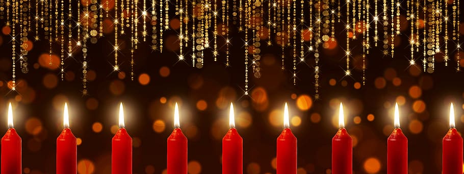 candles, bokeh, specular highlights, candlelight, timeline, banner, noble, decorative, christmas, lighting