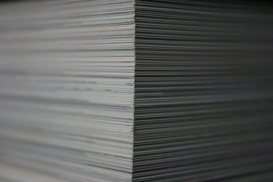 paper, stack, books, stack of paper, office, document, print, stacked, cube, printing