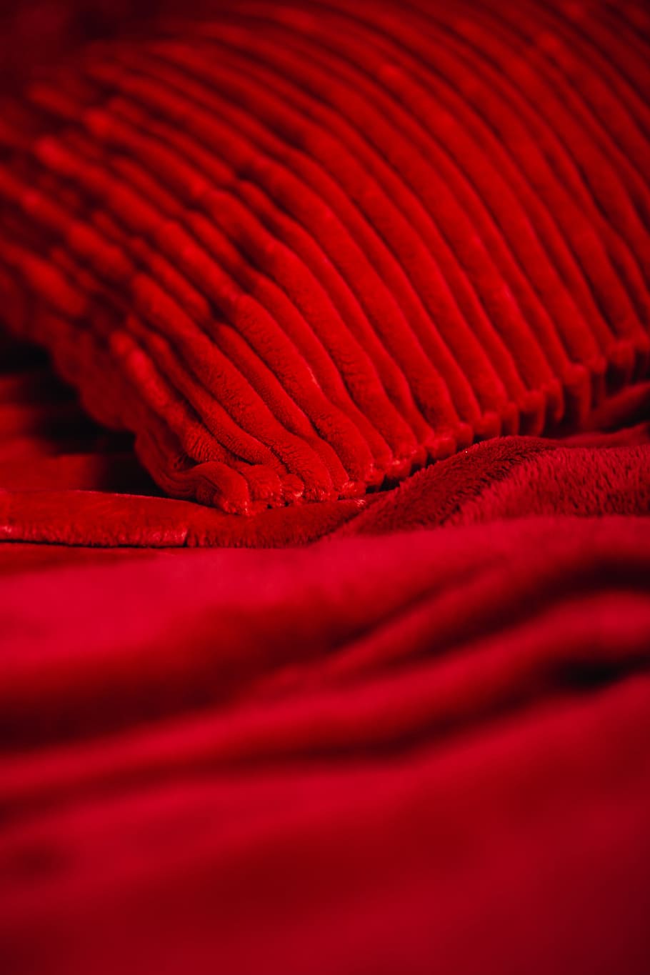 detalhes, romântico, vermelho, roupa de cama, plano de fundo, almofadas, textura, dia dos namorados, têxtil, moldura completa