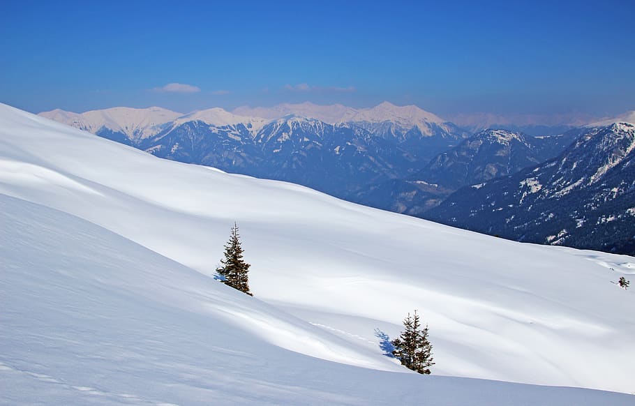 nieve, invierno, paso, cumbre de la montaña, panorama, alpino, suiza, graubünden, raquetas de nieve, esquí de travesía