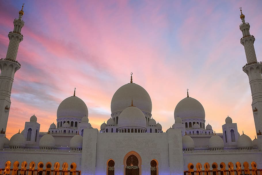 grand mosque, architecture, arabic, islam, islamic, muslim, building exterior, dome, place of worship, religion