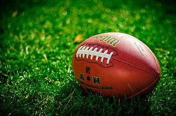 american football on grass