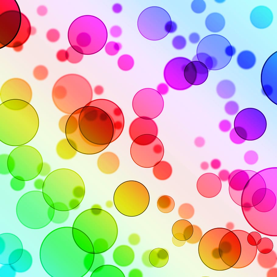 abstract, background, beautiful, bright, bubbles, circles, color, colorful, cool, cover