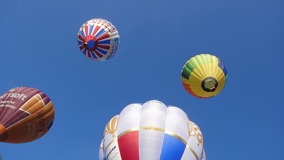 balão, festa do balão, balão de ar quente, céu, bristol, azul, balões, voo, voador, crescente
