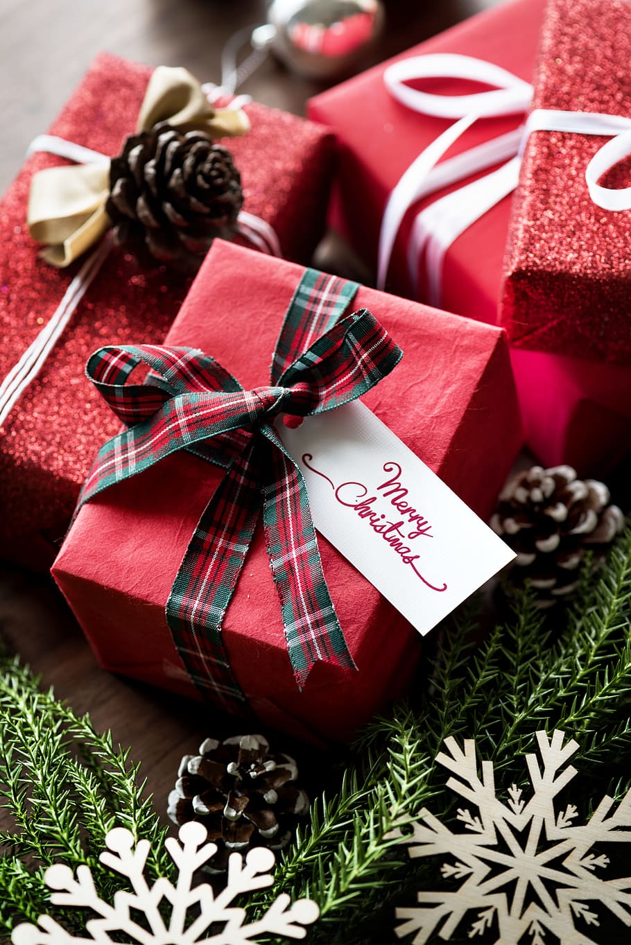 kotak, kartu, rayakan, perayaan, natal, hiasi, dekorasi, festival, meriah, hadiah