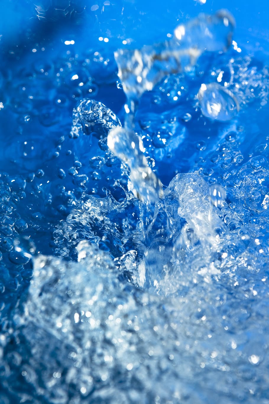 water, splash, background, bath, blue, bubble, clean, clear, close-up, closeup