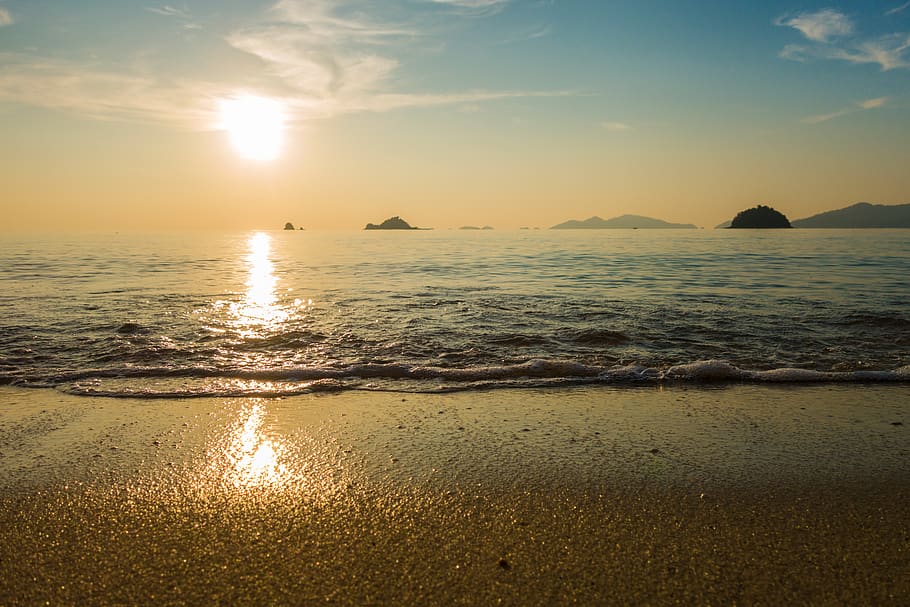 waters, beach, sunset, sea, sand, vietnam, thailand, sunrise, water, nature