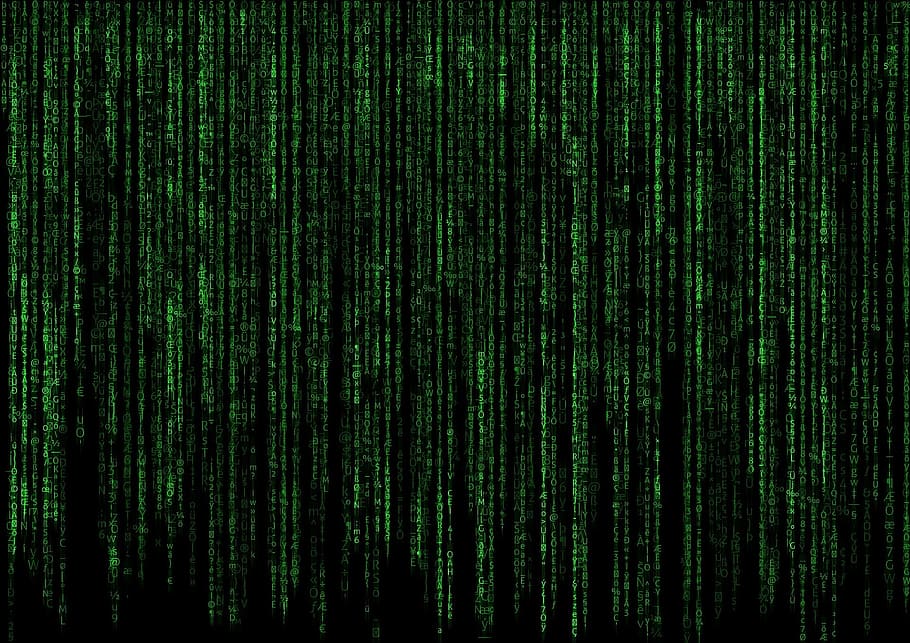 matriks, kode, film, pengodean, program, pemrograman, warna hijau, latar belakang, pola, tidak ada orang