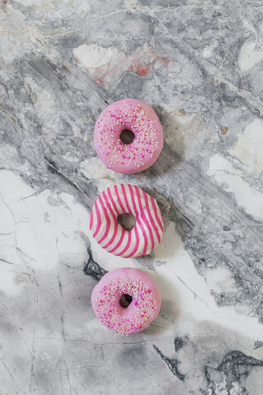 colorful donuts, cute, sweet, tasty, delicious, baked, marble, doughnut, donut, junk food