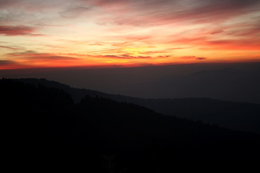 sunrise, blue, ridge mountains, mountains., morning, mountains, blue ridge mountains, sun, sunset, sky