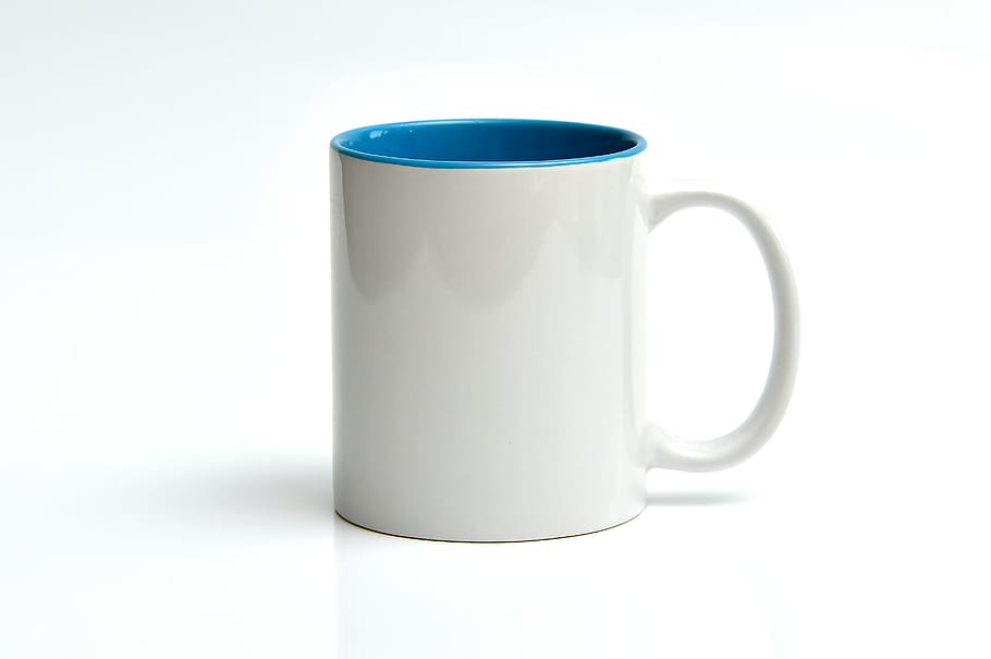 spawning, drink, porcelain, liquid, mug, thirst, cup ears, glazed, white mug, white background