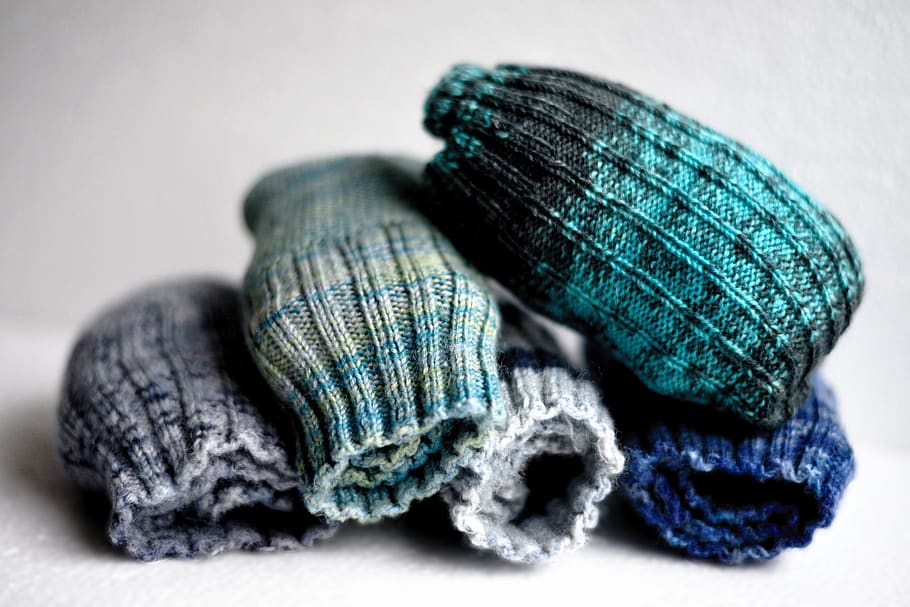 socks, wool, knit, yarn, hobby, warm, clothing, hand labor, handmade, knitwear