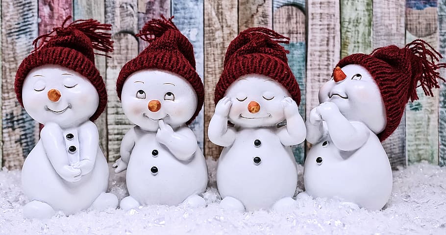 muñeco de nieve, figura, lindo, invierno, invernal, nieve, decoración, navidad, tiempo de navidad, divertido