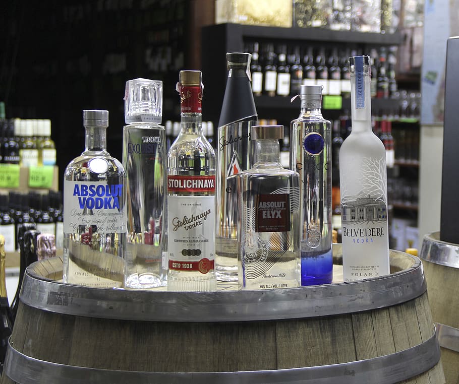vodka, bebida, alcohol, bar, bebidas, alcohólicas, botella, contenedor, texto, transparente